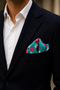 Retro Riviera | Pure Silk Pocket Square