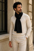 Herringbone Merino Personalized Scarf