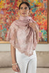 Dusky Lace Blossom | Embroidered Wool Silk Stole