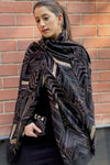 Aztec Gold | Embroidered Pure Cashmere Stole