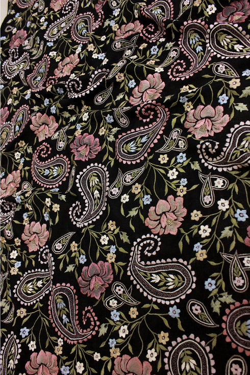 Paisley Love | Embroidered Pure Cashmere Stole