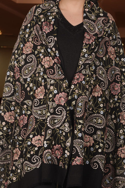 Paisley Love | Embroidered Pure Cashmere Stole