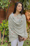 Queen's Lake | Embroidered Pure Cashmere Stole