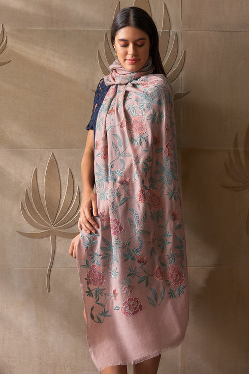 Eternal Bloom Pure Cashmere Stole