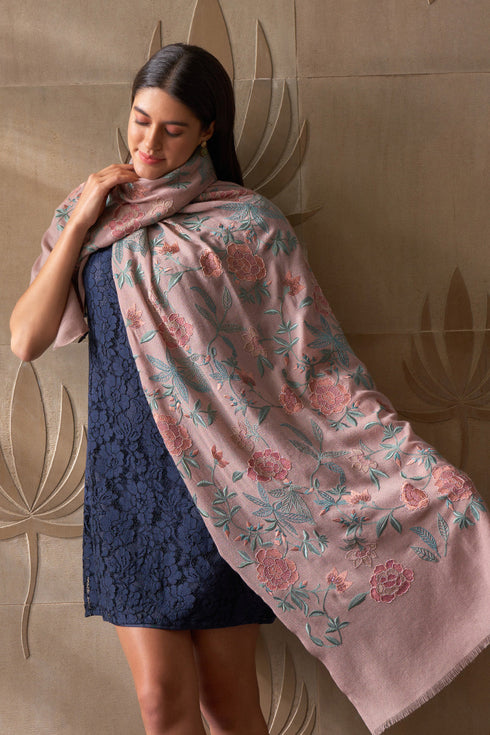 Eternal Bloom Pure Cashmere Stole