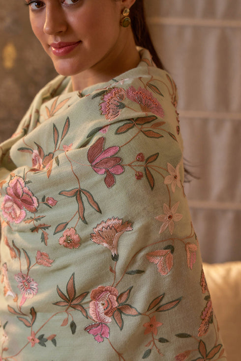 A Colorful Symphony Cashmere Stole