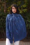 Cascading Brilliance | Embroidered Pure Cashmere Stole