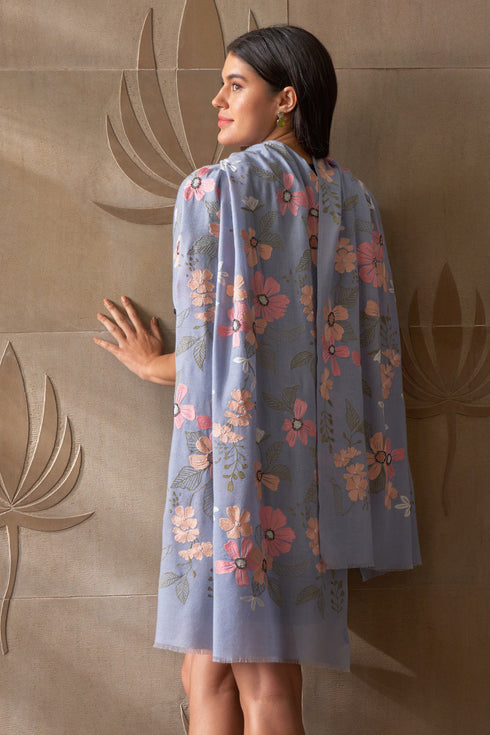 Dewey Garden | Embroidered Pure Cashmere Stole