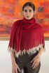 Leafy Sparkle | Embroidered Wool Silk Stole