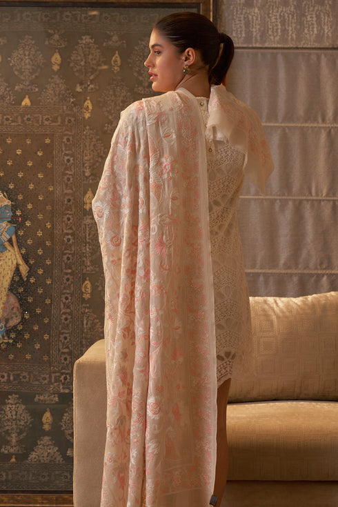 Celestial Valley | Embroidered Pure Cashmere Shawl