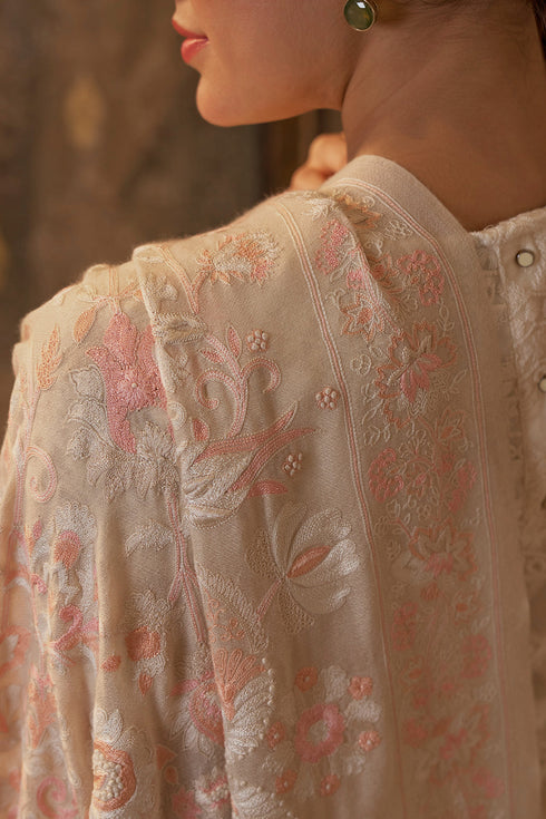 Celestial Valley | Embroidered Pure Cashmere Shawl