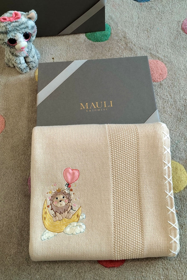 Baby Simba & the Moon Ride | Personalized Baby Blanket