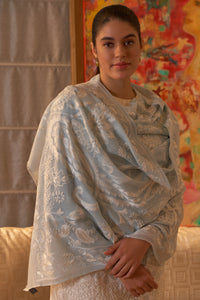 Mystic Valley LT | Embroidered Pure Cashmere Stole