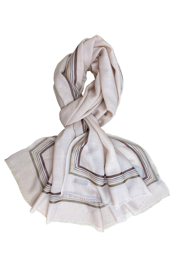 Buy Embroidered Fine Wool Silk Stole