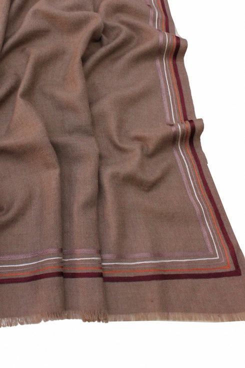The Capitalist | Embroidered Fine Wool Silk Stole