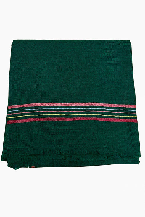 The Capitalist Embroidered Fine Wool Silk Stole