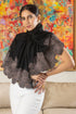 Midnight Sun | Embroidered Wool Silk Stole