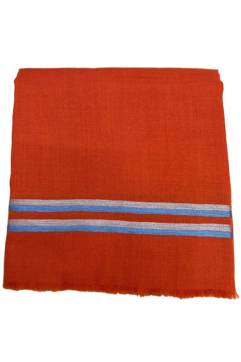 The Prudent Embroidered Fine Wool Silk Stole