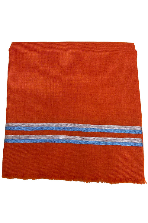 The Prudent Embroidered Fine Wool Silk Stole