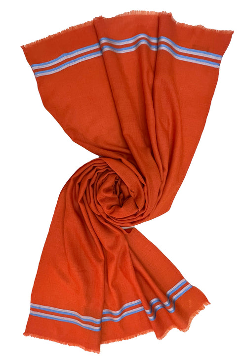 The Prudent Embroidered Fine Wool Silk Stole