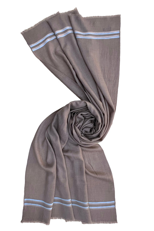 The Prudent | Embroidered Fine Wool Silk Stole