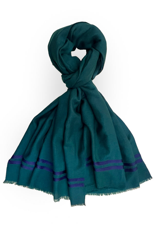 The Prudent | Embroidered Fine Wool Silk Stole