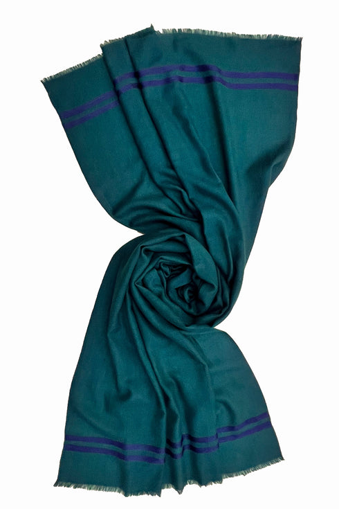 The Prudent | Embroidered Fine Wool Silk Stole