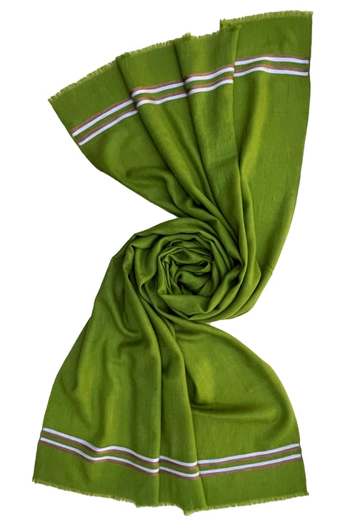 The Prudent | Embroidered Fine Wool Silk Stole