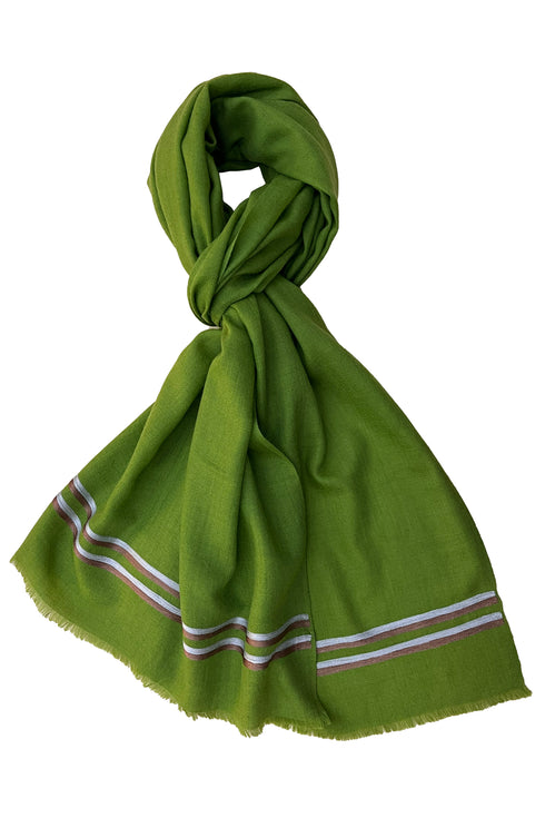 The Prudent | Embroidered Fine Wool Silk Stole