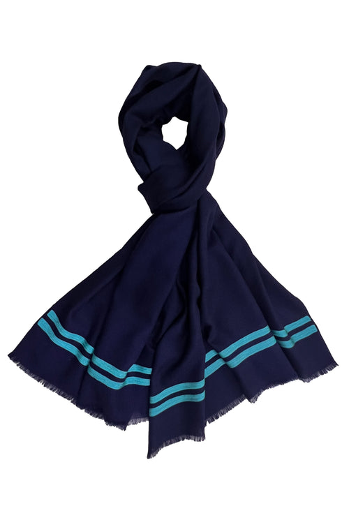 The Prudent | Embroidered Fine Wool Silk Stole