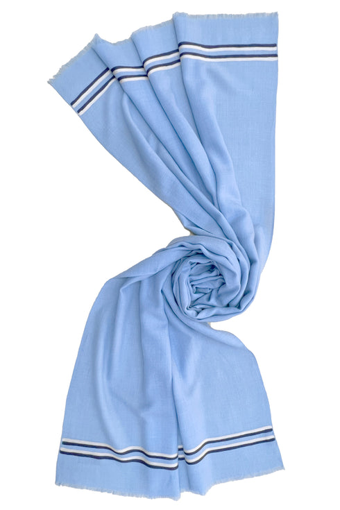 The Prudent | Embroidered Fine Wool Silk Stole