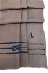 The Skipper Embroidered Fine Wool Silk Stole
