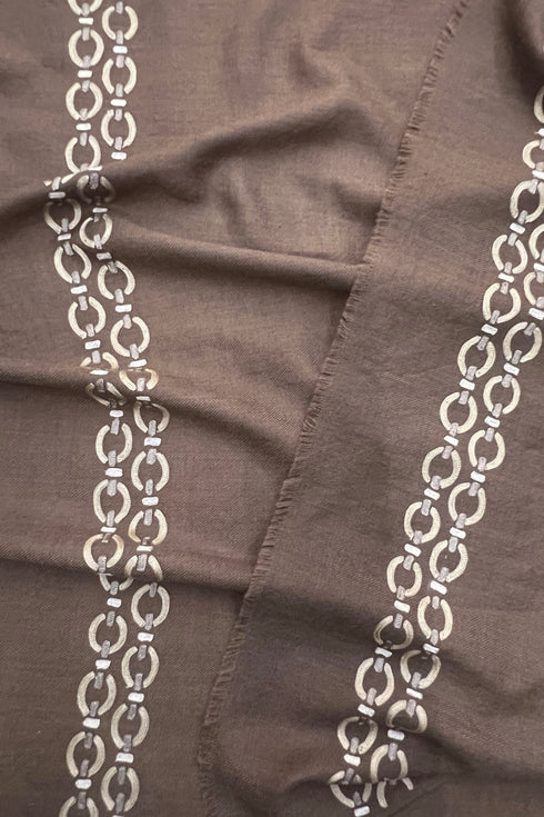 The LinkedIn | Embroidered Fine Wool Silk Stole