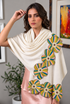 Floral Burst | Embroidered Wool Silk Stole