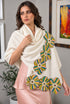 Floral Burst | Embroidered Wool Silk Stole