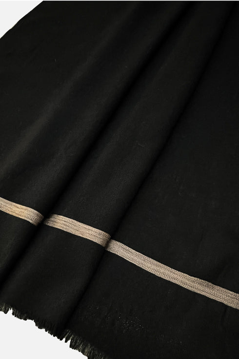 The Statement | Embroidered Fine Wool Silk Stole