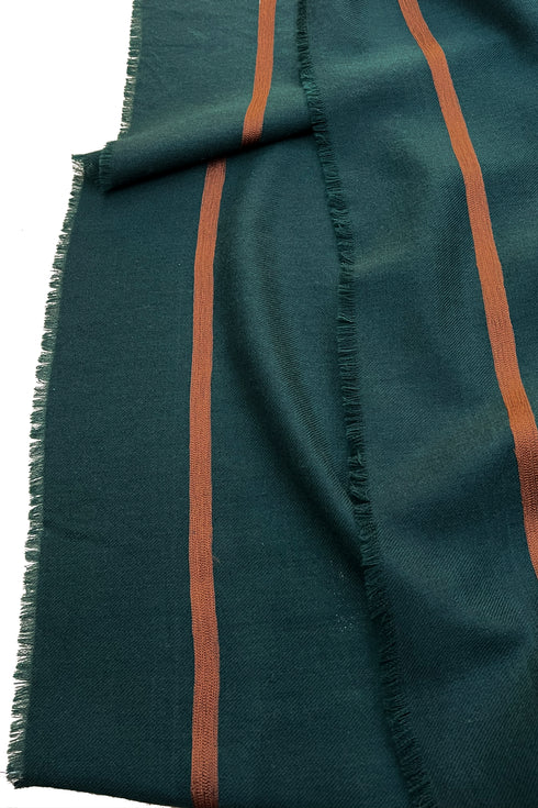 The Statement | Embroidered Fine Wool Silk Stole