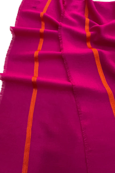 The Statement | Embroidered Fine Wool Silk Stole