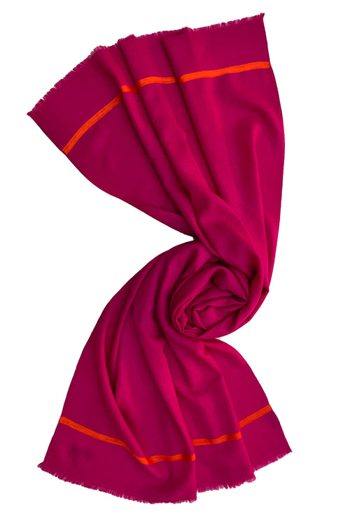 The Statement | Embroidered Fine Wool Silk Stole