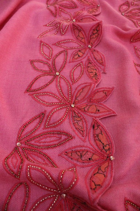Mauli Gulnaar | Embroidered Wool Silk Stole