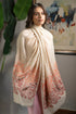 Coral Blossom | Embroidered Wool Silk Stole