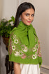 Spring Bouquet | Embroidered Wool Silk Stole