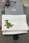 Baby Dino On The Run | Personalized Baby Blanket