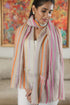 Bow Love | Embroidered Wool Silk Stole With Handmade Rakhi