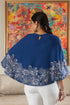 Floweret Embroidered Poncho
