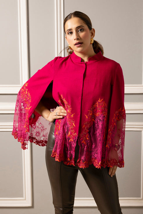 French Baroque Lace Cape