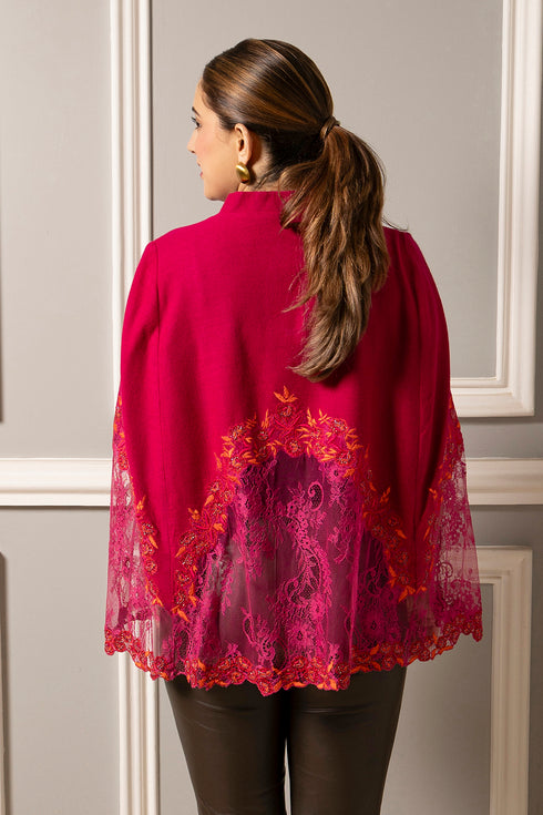 French Baroque Lace Cape