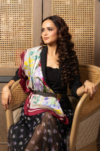 Capri Rosso | Pure Silk Twill Scarf