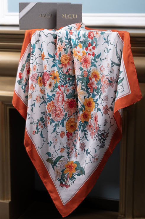 Cafe-De-Paris | Pure Silk Twill Scarf