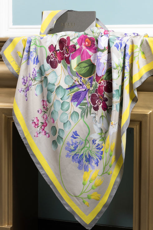 Capri Botanica | Pure Silk Twill Scarf